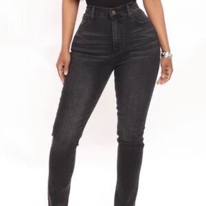 - Fashion Nova Black Skinny Jeans Premium Stretch